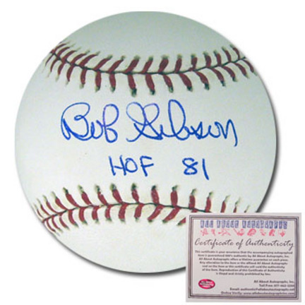 Bob Gibson Autographed Rawlings MLB Baseball with "HOF 81" Inscription
