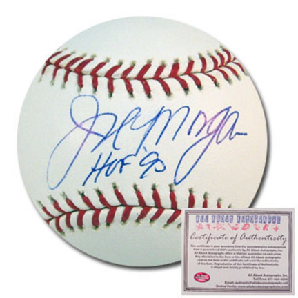 Joe Morgan Autographed Rawlings MLB Baseball with "HOF 90" Inscription