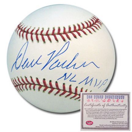 David Parker Autographed Rawlings MLB Baseball with "NL MVP 78" Inscription