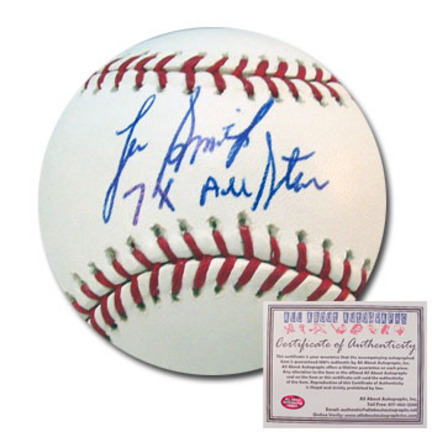 Lee Smith Autographed Rawlings MLB Baseball with "7x All Star" Inscription