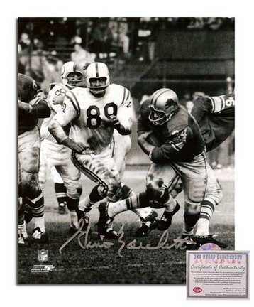 Gino Marchetti Baltimore Colts Autographed 8" x 10" White Jersey Photograph (Unframed)