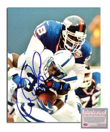 Jesse Armstead New York Giants Autographed 8" x 10" Tackle vs. Indianapolis Colts Photograph (Unframed)