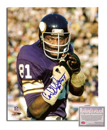 Carl Eller Minnesota Vikings Autographed 8" x 10" Close Up Photograph with "HOF 04" Inscription (Unf