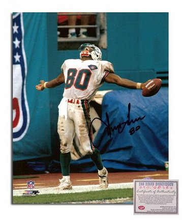Irving Fryar Miami Dolphins Autographed 8" x 10" Photograph with "80" Inscription (Unframed)