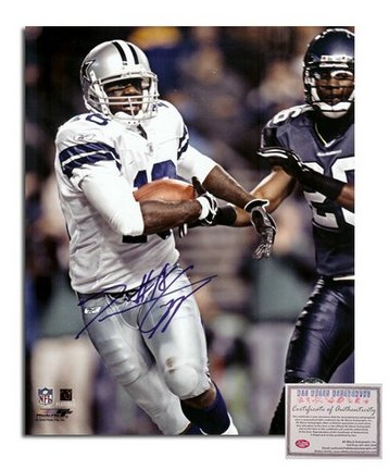 Terrence Cooper Dallas Cowboys Autographed 8" x 10" White Jersey Photograph (Unframed)