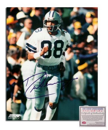 Drew Pearson Dallas Cowboys Autographed 8" x 10" Photograph (Unframed)