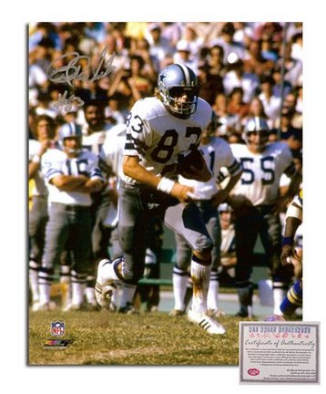 Golden Richards Dallas Cowboys Autographed 8" x 10" Running with Ball Vertical Photograph with "#83"