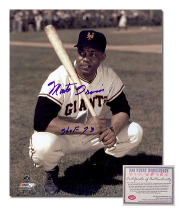 Monte Irvin San Francisco Giants Autographed 8" x 10" Pose Photograph with "HOF 73" Inscription (Unf