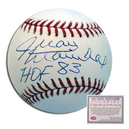 Juan Marichal San Francisco Giants Autographed Rawlings MLB Baseball with "HOF 83" Inscription