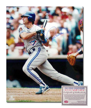 Paul Molitor Toronto Blue Jays Autographed 16" x 20" Action Hitting Photograph (Unframed)