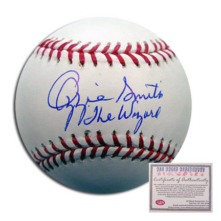 Ozzie Smith St. Louis Cardinals Autographed Rawlings MLB Baseball with "The Wizard" Inscription