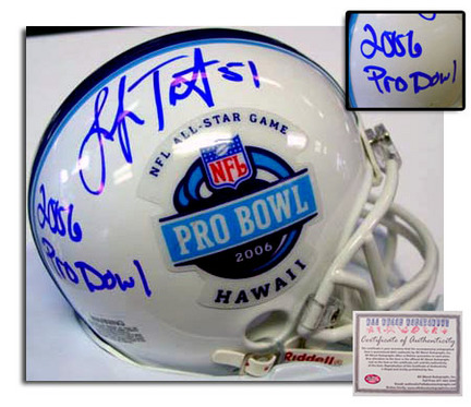 Lofa Tatupu Autographed 2006 Pro Bowl Mini Football Helmet with "2006 Pro Bowl" Inscription