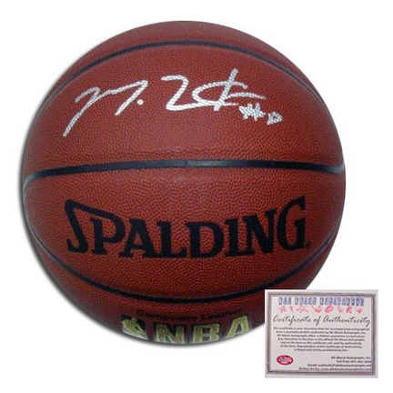 Martell Webster Portland Trail Blazers Autographed Spalding NBA Indoor / Outdoor Basketball with "#8" Inscript