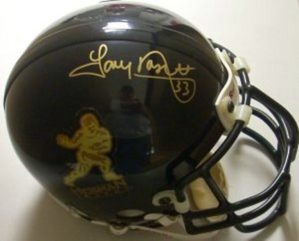 Tony Dorsett Pittsburgh Panthers NCAA Autographed Mini Heisman Logo Black Helmet
