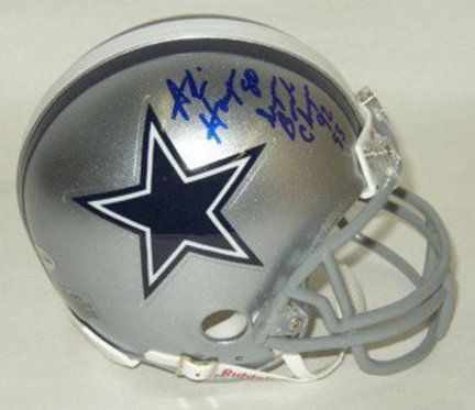 Alvin Harper Dallas Cowboys NFL Autographed Mini Helmet