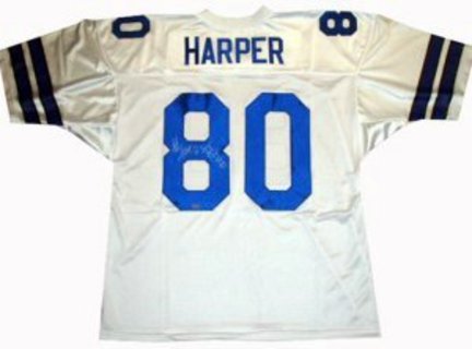 Alvin Harper Dallas Cowboys NFL Autographed Authentic White Jersey