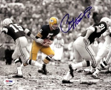 Paul Hornung Green Bay Packers NFL "Spotlight Handoff" Autographed 8" x 10" Photograph