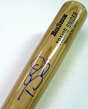 Travis Snider Toronto Blue Jays MLB Autographed Rawlings Big Stick Bat