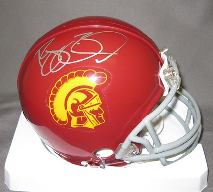 Reggie Bush USC Trojans NCAA Autographed Mini Football Helmet