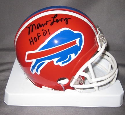 Marv Levy Buffalo Bills NFL Autographed Mini Football Helmet with HOF '01 Inscription