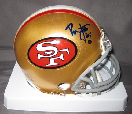 Ronnie Lott San Francisco 49ers NFL Autographed Mini Football Helmet with HOF '00 Inscription