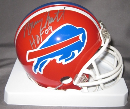 Bruce Smith Buffalo Bills NFL Autographed Mini Football Helmet with HOF '09 Inscription