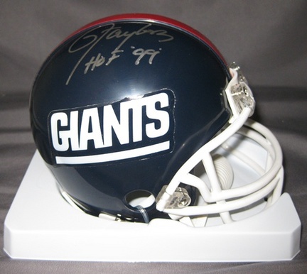 Lawrence Taylor New York Giants NFL Autographed Mini Football Helmet with HOF '99 Inscription