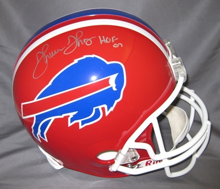 Thurman Thomas Buffalo Bills NFL Autographed Mini Football Helmet with HOF '07 Inscription