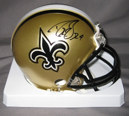Drew Brees New Orleans Saints NFL Autographed Mini Football Helmet