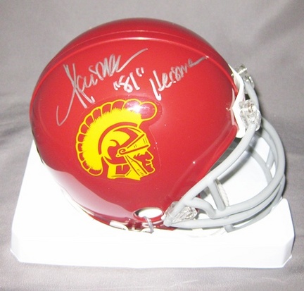 Marcus Allen USC Trojans NCAA Autographed Mini Football Helmet with '81 Heisman Inscription