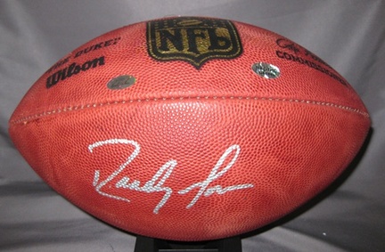 Randy Moss New England Patriots NFL Autographed Official Football