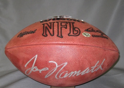 Joe Namath New York Jets NFL Autographed Official Football