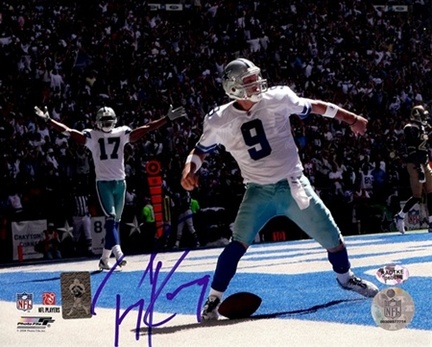 Tony Romo Dallas Cowboys NFL "Celebration" Autographed 8" x 10" Photograph