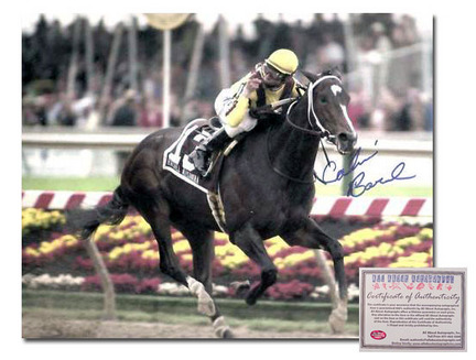 Calvin Borel "2009 Rachel Alexandra Preakness Stakes Color Horse Racing" Autographed 11" x 14" Photo