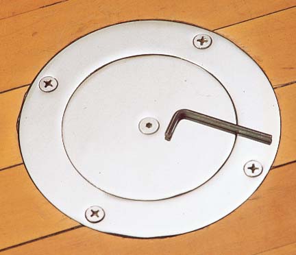 One Locking Floor Plate and Ground Sleeve from Spalding