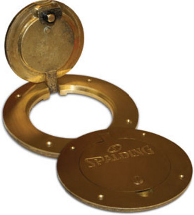 Locking Brass Floor Plate / 3.5" Ground Sleeve from Spalding