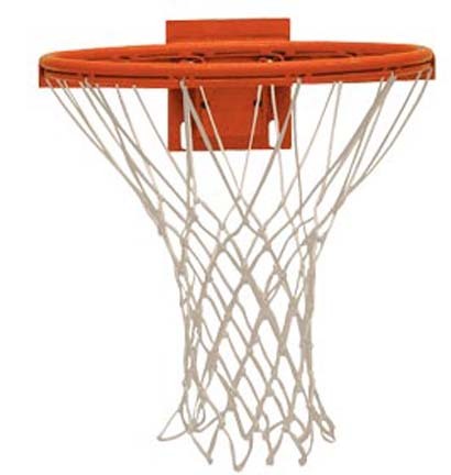 Standard 5.6 oz. Nylon Basketball Net from Spalding (Set of 5)