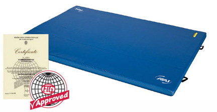 8' x 15' x 4" (2.4m x 4.5m x 10cm) Lined (95cm - 150cm) FIG Approved Throw Mat from American Athletic, Inc.