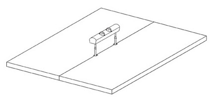 12' x 13' x 4" Competition Landing Mat System for a Pommel Horse from American Athletic, Inc.