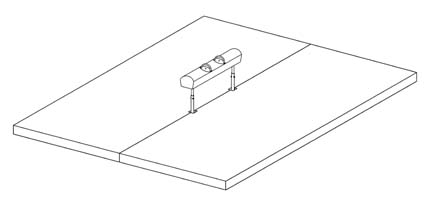 16' x 16' x 4" FIG Competition Pommel Horse Mat System from American Athletic, Inc