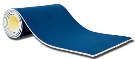 2" Red Foam Bonded Floor Exercise Carpet Roll from American Athletic, Inc.