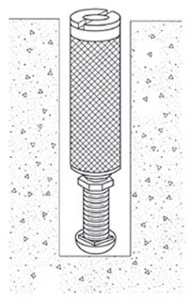 Volleyball Style C Floor Anchor from Spalding