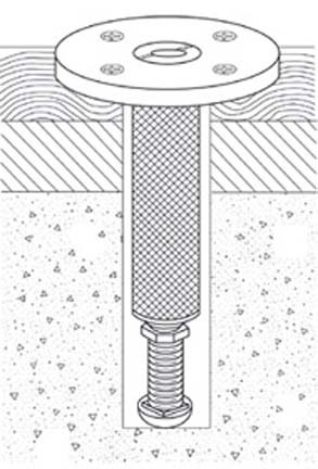 Volleyball Style BX Floor Anchor from Spalding