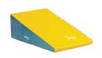 36" x 72" x 16" (91 x 182 x 40cm) Marine / Yellow Firm Foam Folding Motor Development Wedge from American