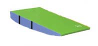 60" x 120" x 24" (152 x 305 x 61cm) Lime / Royal Standard Foam Folding Motor Development Wedge from Ameri