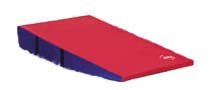 48" x 72" x 16" (121 x 182 x 40cm) Red / Royal Firm Foam Folding Motor Development Wedge from American At