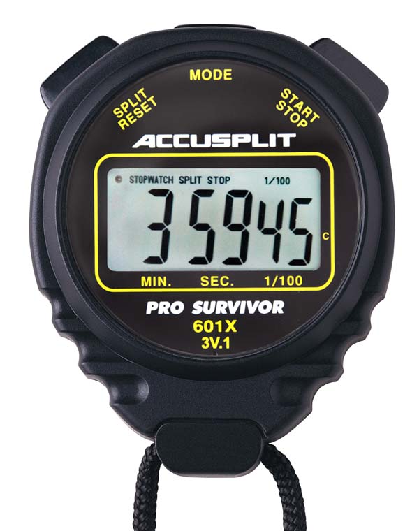 ACCUSPLIT A601X PRO SURVIVOR &trade; Stopwatch - Black
