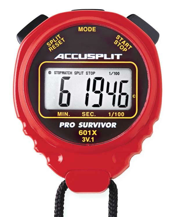 ACCUSPLIT A601X PRO SURVIVOR &trade; Stopwatch - Red