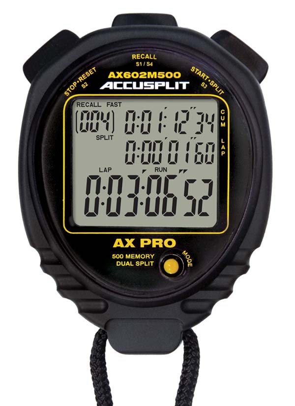 Accusplit AE100+ Memory Series AX602M500 Advanced Stopwatch