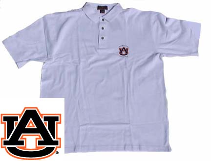 Auburn Tigers Men's White Classic Polo Shirt from Antigua